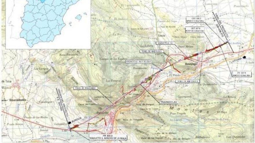 Comienzan las expropiaciones para avanzar en el primer tramo de alta velocidad Burgos-Vitoria
