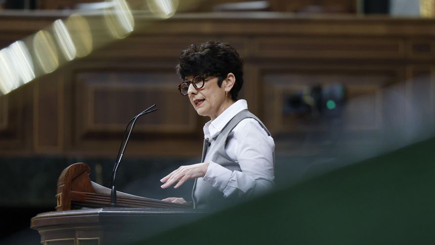 Maribel Vaquero interviene este miércoles durante el pleno del Congreso de los Diputados.
