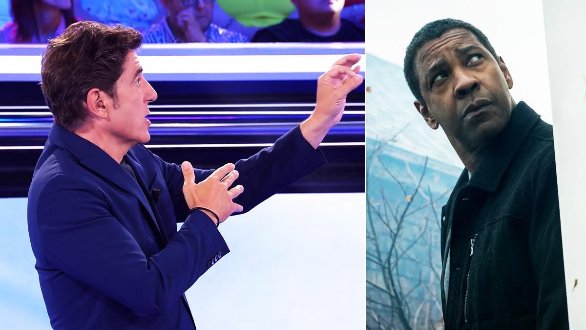 Manel Fuentes en 'Atrapa un millón' / Denzel Washington en 'The Equalizer II'