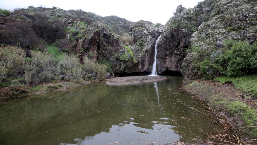 Cascada del Charco de la Paloma, en Tejeda (Gran Canaria).