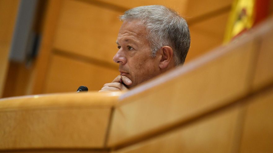 Archivo - El presidente del Senado, Ander Gil, durante una sesión de control al Gobierno en el Senado, a 20 de septiembre de 2022, en Madrid (España). Se trata de la primera sesión de control del curso político del Senado al Gobierno después del debate pr