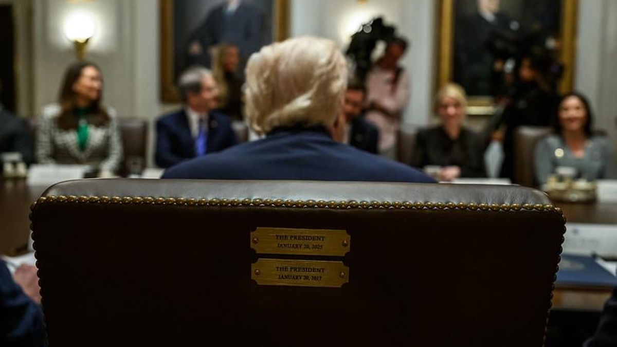 Donald Trump durante una reunión de su gabinete de Gobierno en la Casa Blanca el pasado 2 de diciembre