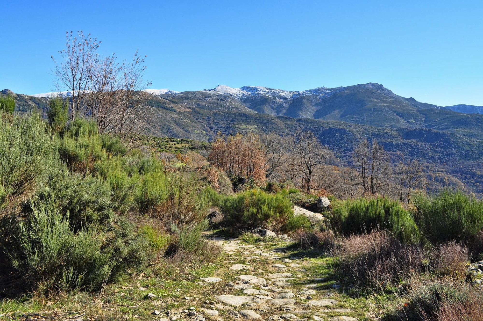 El Valle del Ambroz conduce a las alturas de la Sierra de Béjar.