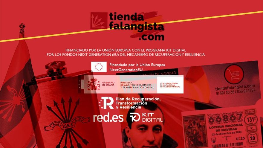 Una tienda falangista logra ayudas públicas del plan de recuperación