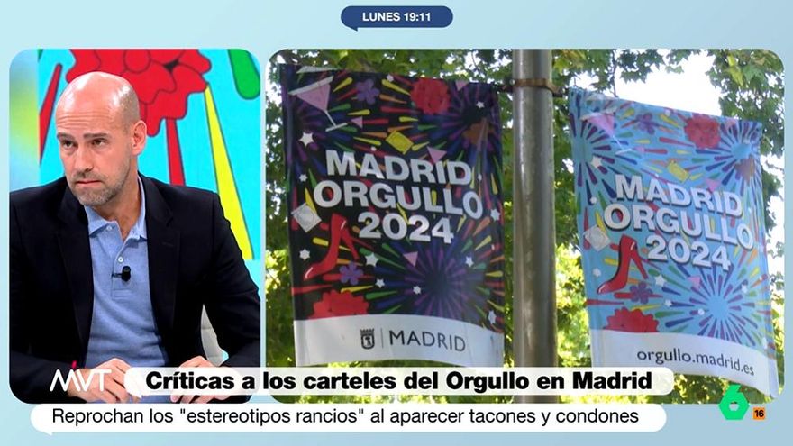 Gonzalo Miró critica los polémicos carteles del Orgullo 2024: "No me sorprende viniendo del PP de Madrid"