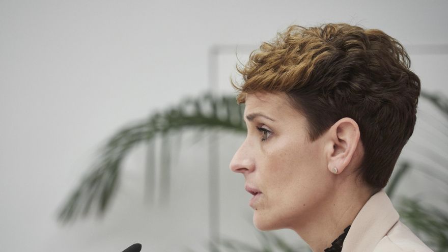 Archivo - La presidenta del Gobierno de Navarra, María Chivite, en una imagen de archivo.