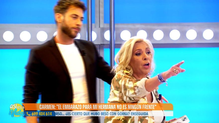 Carmen Borrego estalla en 'Así es la vida' y abandona el plató entre golpes y gritos: "¡Ya está bien de cinismo!"