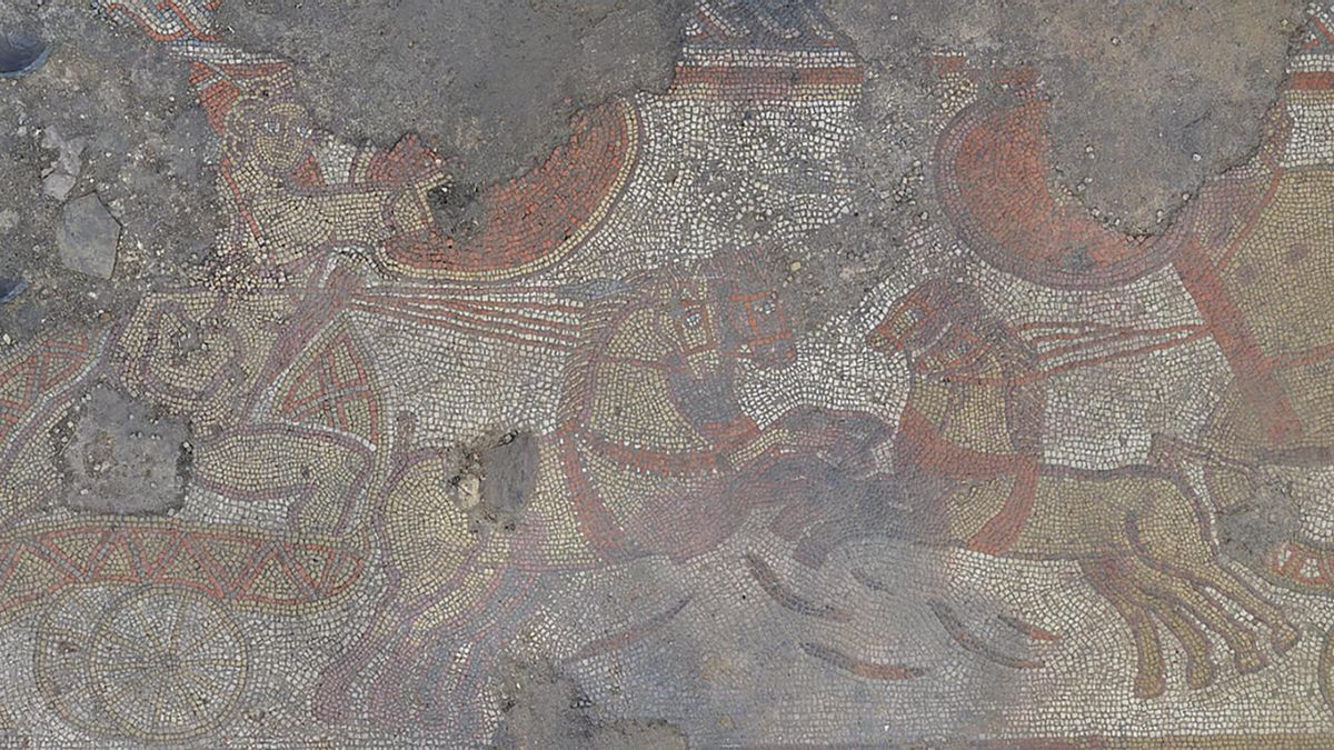 La pieza hallada en Rutland ofrece una narración diferente a la de Homero, estructurada en tres escenas que coinciden con la trama desaparecida de Esquilo