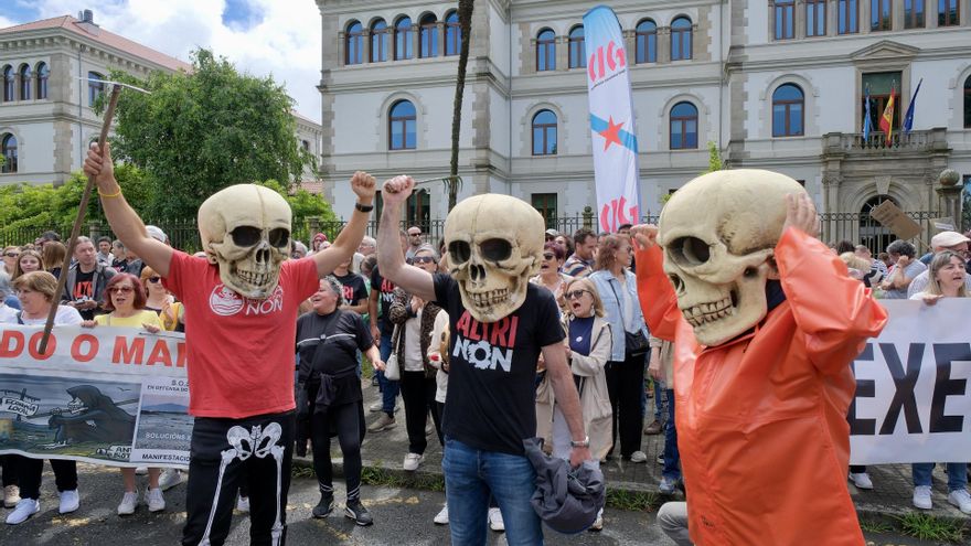 Las protestas contra la macrocelulosa de Altri se recrudecen a unas semanas de que la Xunta dictamine sobre el proyecto