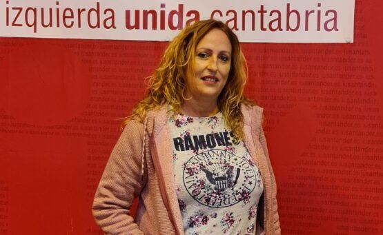 La portavoz autonómica de Izquierda Unida de Cantabria, Carmen Martín.
