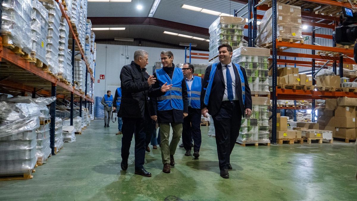 Visita de Capellán a la planta de Barpimo, el pasado mes de enero