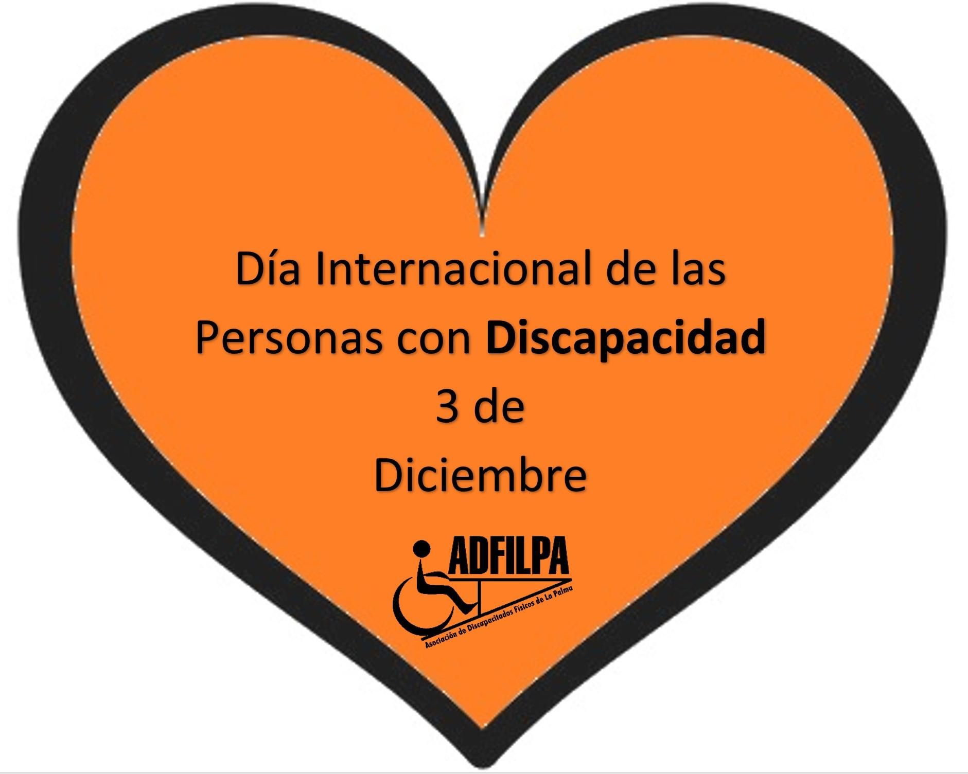 Corazón en el Día Internacional de la Personas con Discapacidad.