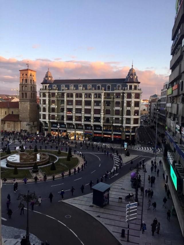 Foto de Carmen Muñoz, de la concentración feminista de este 8M en León.
