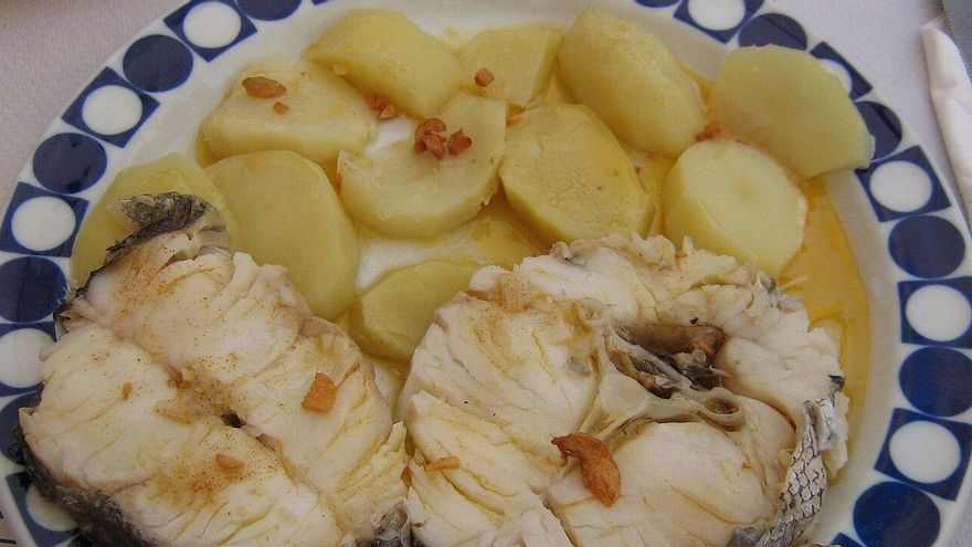Merluza a la gallega.