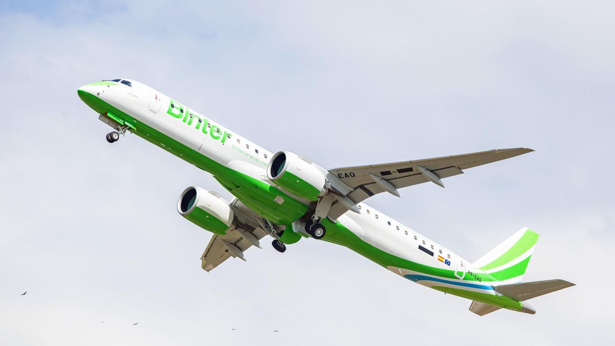 Binter cierra con los principales bancos españoles un acuerdo de financiación para comprar nueve aviones Embraer E195-E2