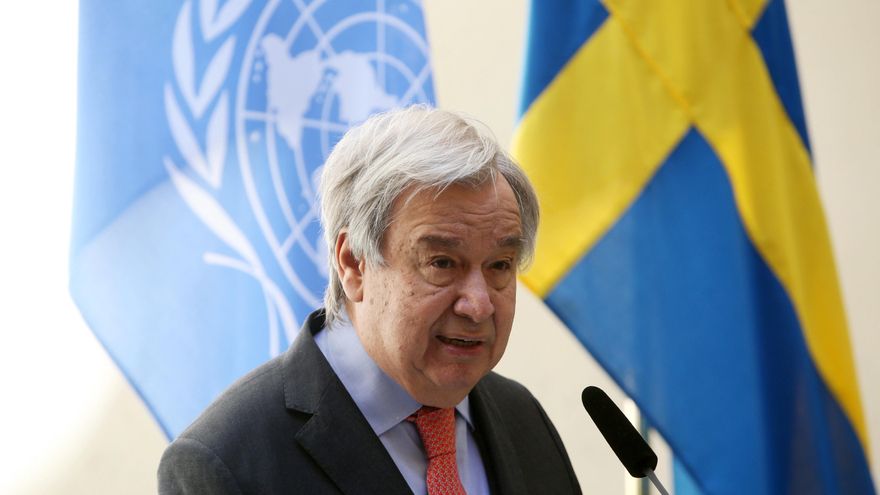 Imagen del pasado 1 de junio del secretario general de la ONU, António Guterres.  EFE/EPA/SOREN ANDERSSON