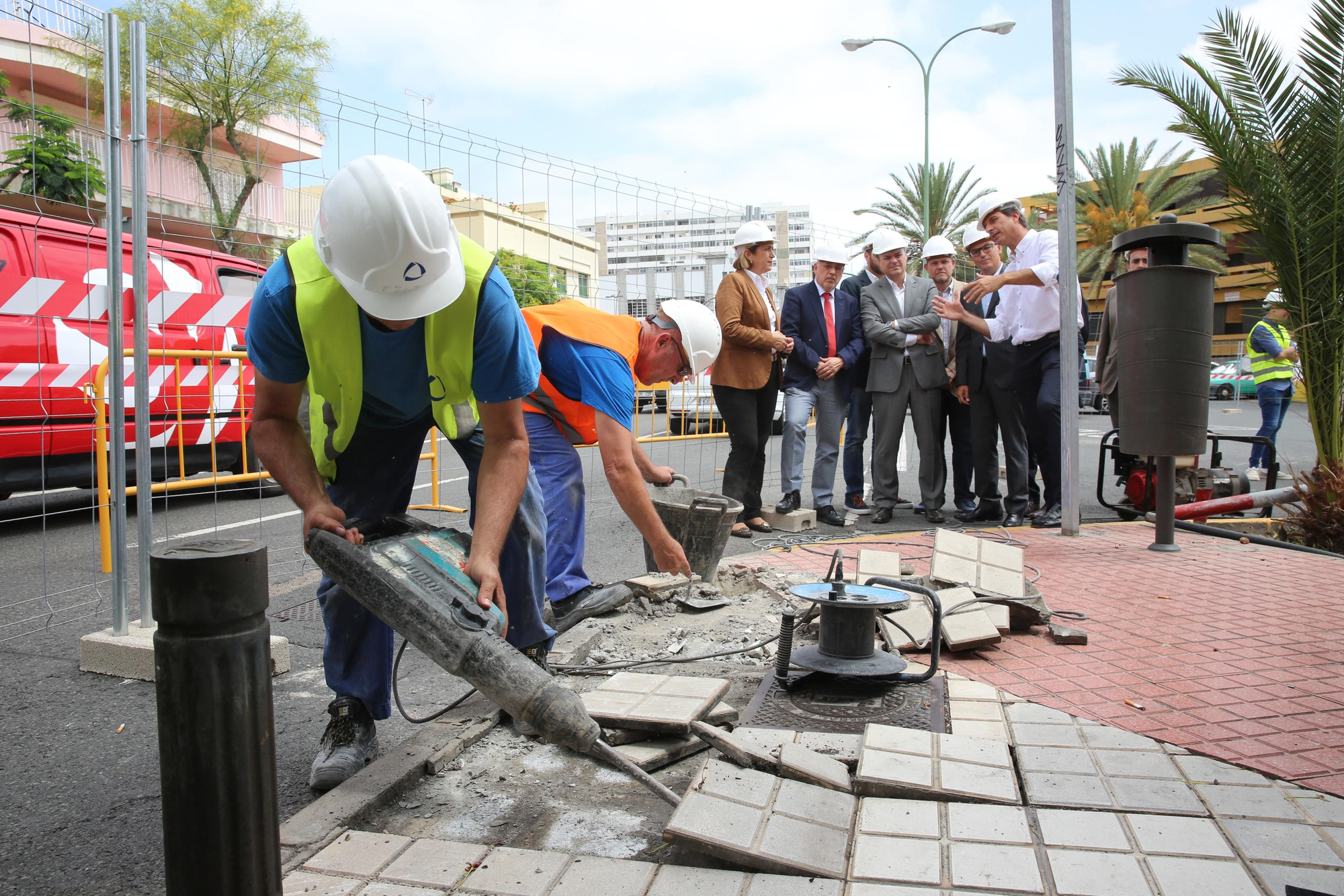 Obras de la MetroGuagua en Pío XII