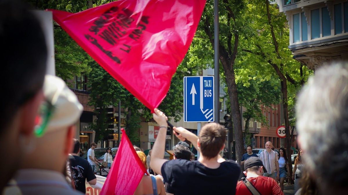 Manifestación por la vivienda digna en Logroño