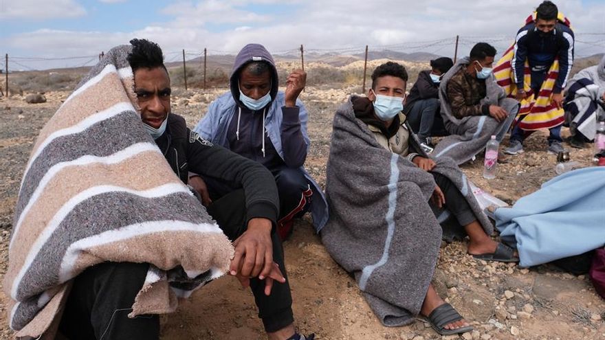 Migrantes en El Matorral, Fuerteventura