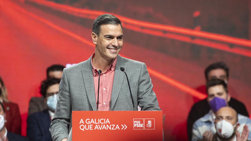 El secretario general del PSOE y presidente del Gobierno, Pedro Sánchez, interviene en la primera jornada del 14º Congreso del PSdeG.