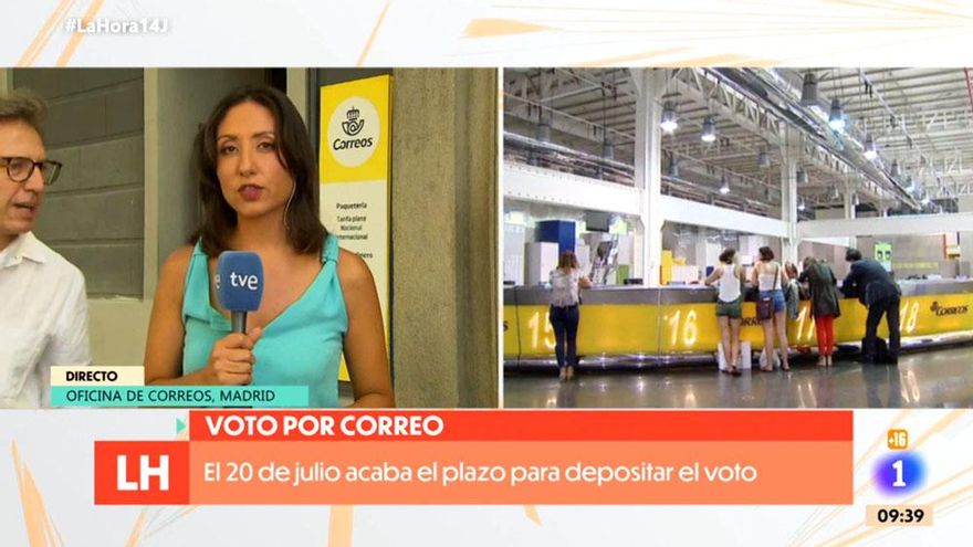 Cuelan el enésimo 'Que te vote Txapote' en TVE durante una conexión en directo sobre el voto por correo