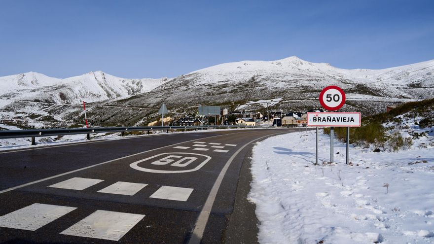 Nieve en las montañas.