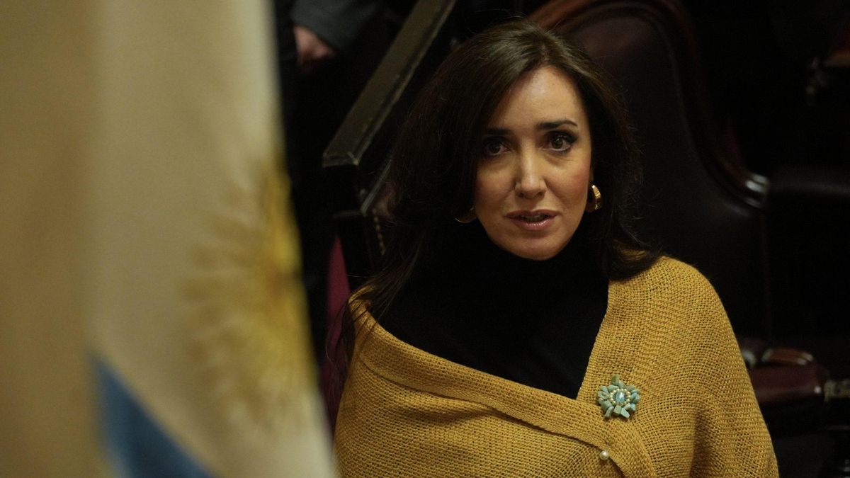 Victoria Villarruel, durante la sesión del jueves 21 de agosto de 2025, en el Senado.