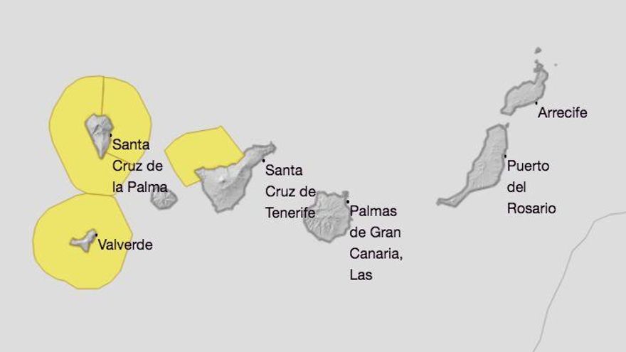 Tenerife, La Palma y El Hierro, en aviso amarillo por oleaje