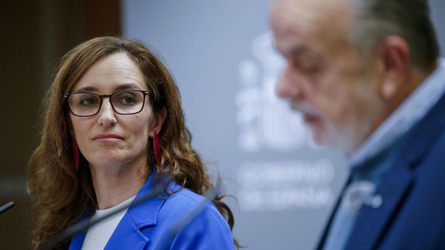 La ministra de Sanidad, Mónica García, este lunes, en Madrid.
