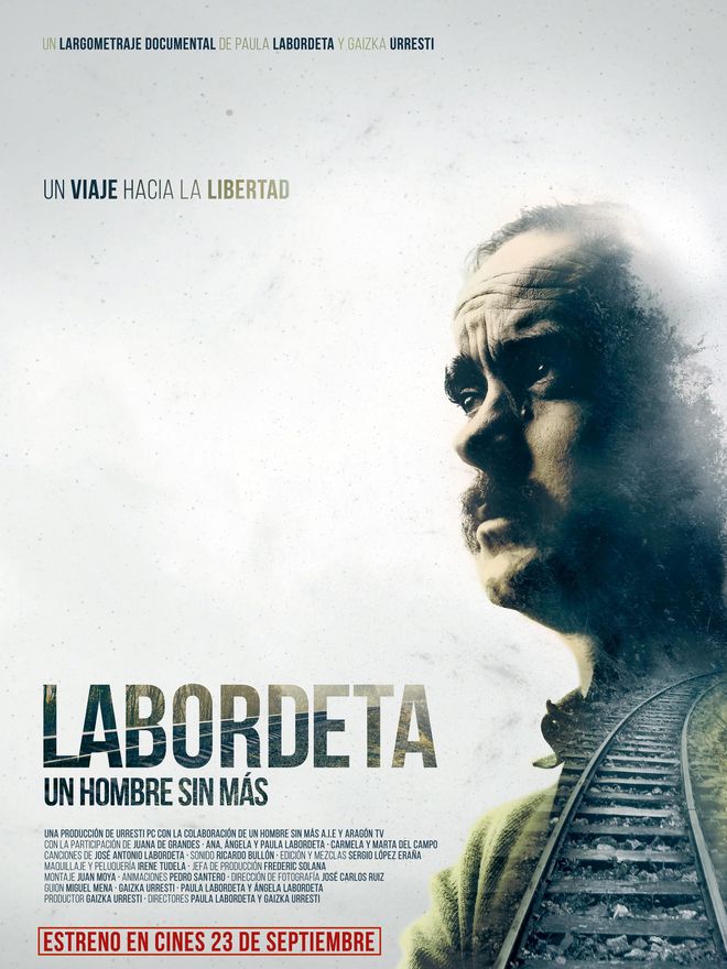 Cartel del documental 'Labordeta, un hombre sin más' que se estrena el 23 de septiembre