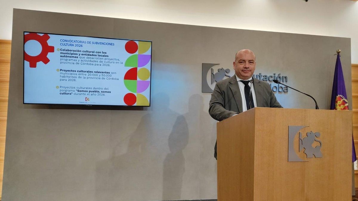 Las convocatorias culturales de la Diputación de Córdoba contarán con cerca de un millón y medio de euros de presupuesto