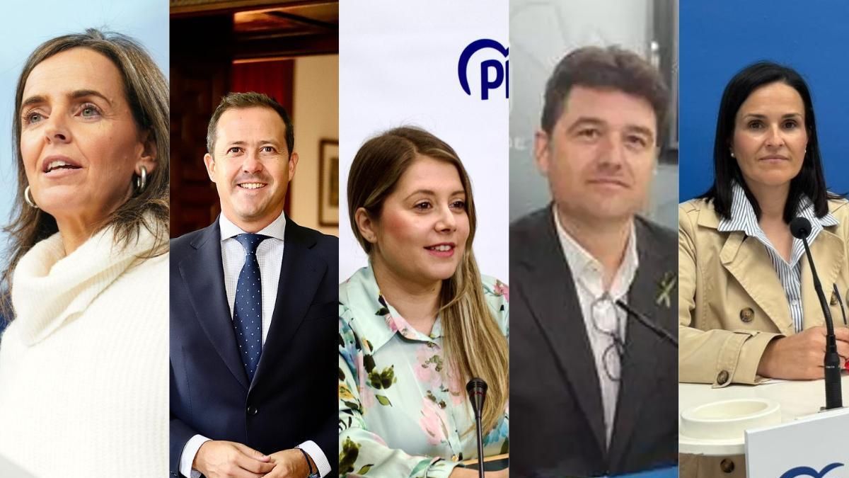 Estos son los cinco elegidos por Feijóo para encabezar las listas del PP en Castilla-La Mancha el próximo 29N