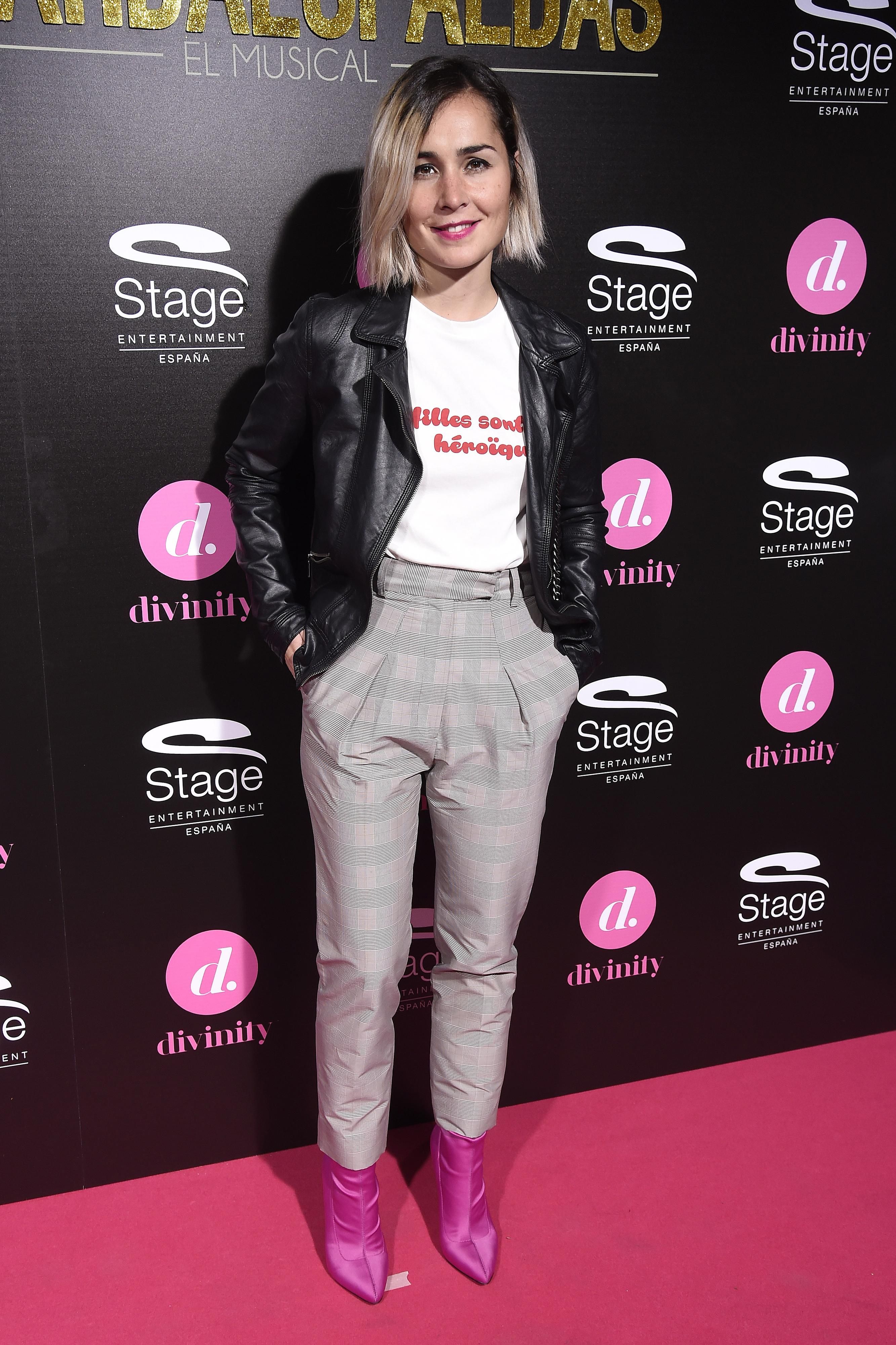 Nadia de Santiago en la première del musical El Guardaespaldas