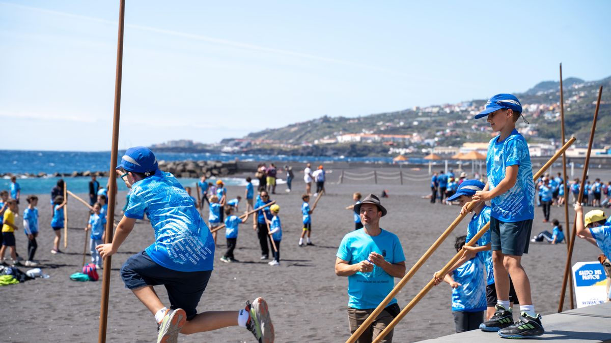La III Semana Canaria de Juegos y Deportes Tradicionales arranca en Santa Cruz de La Palma con 450 escolares