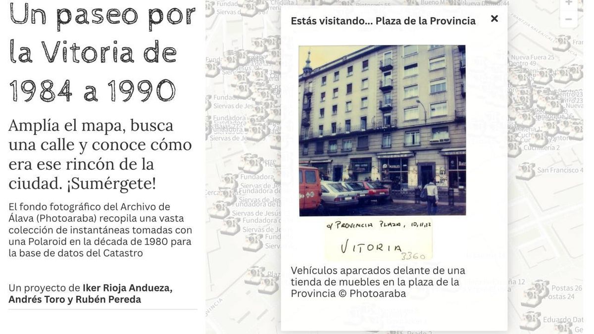 Un paseo por la Vitoria de 1984 a 1990: más de 800 fotografías de Polaroid muestran la ciudad hace cuatro décadas