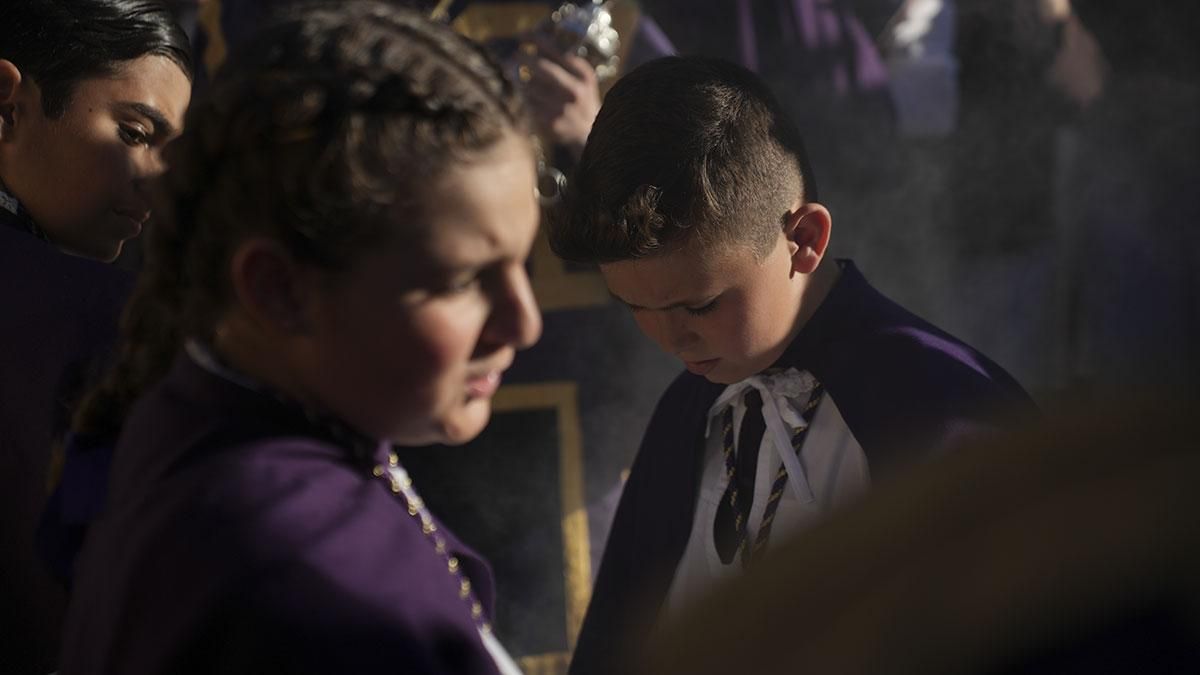 La procesión de la Hermandad del Calvario, en imágenes