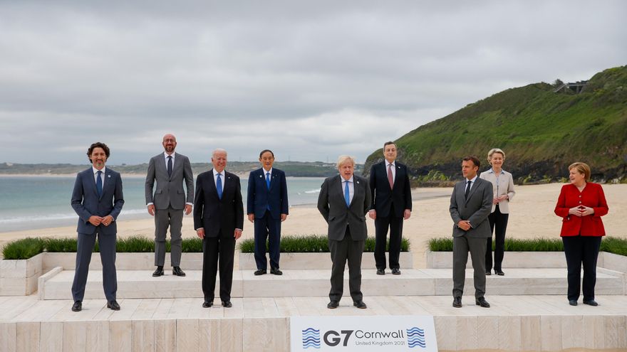 El G7 acuerda donar 870 millones de vacunas, la mitad antes de fin de año