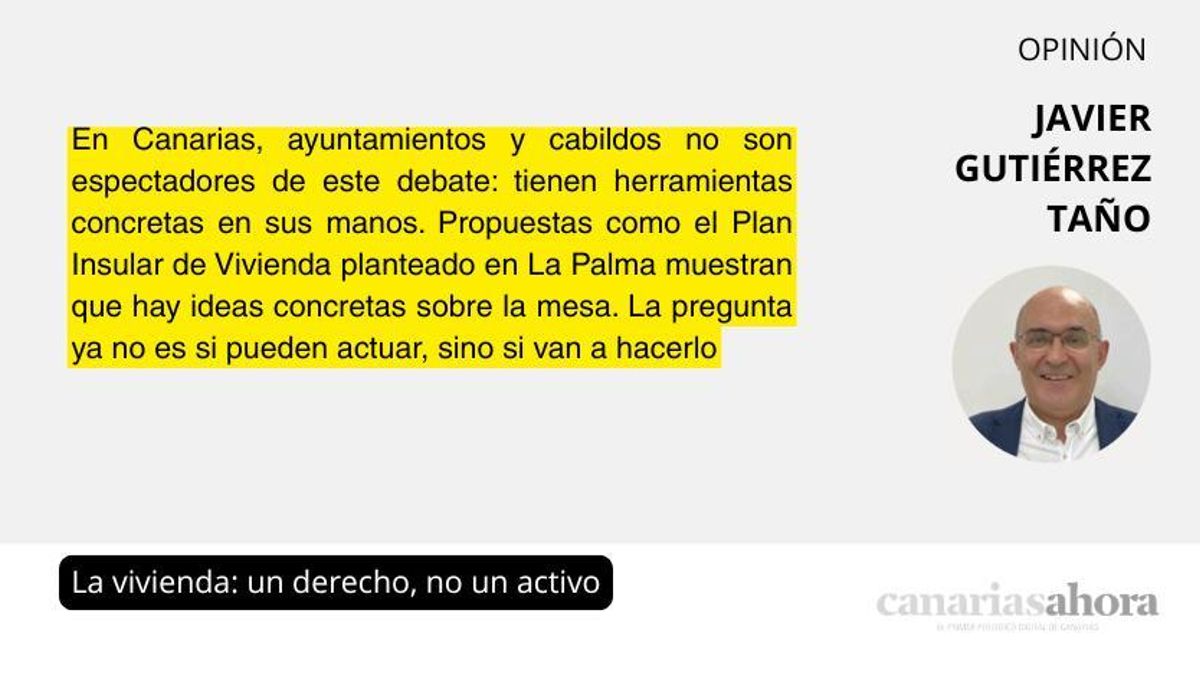 La vivienda: un derecho, no un activo