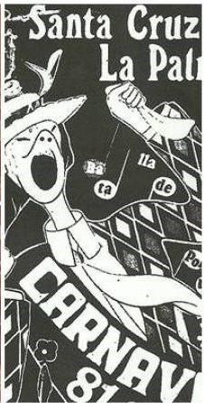 Cartel  del Carnaval de 1981  de Santa Cruz de La Palma