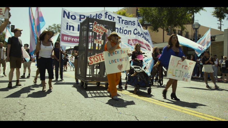 Una manifestación en favor de los derechos de las personas trans.