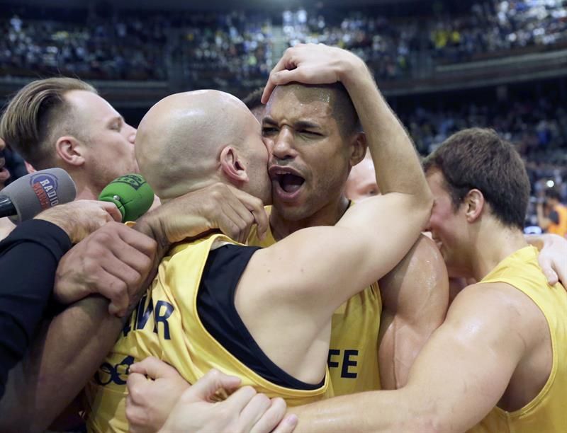 Partido de semifinales de la Copa del Rey entre el Herbalife Gran Canaria y el Bilbao Basket. Efe.