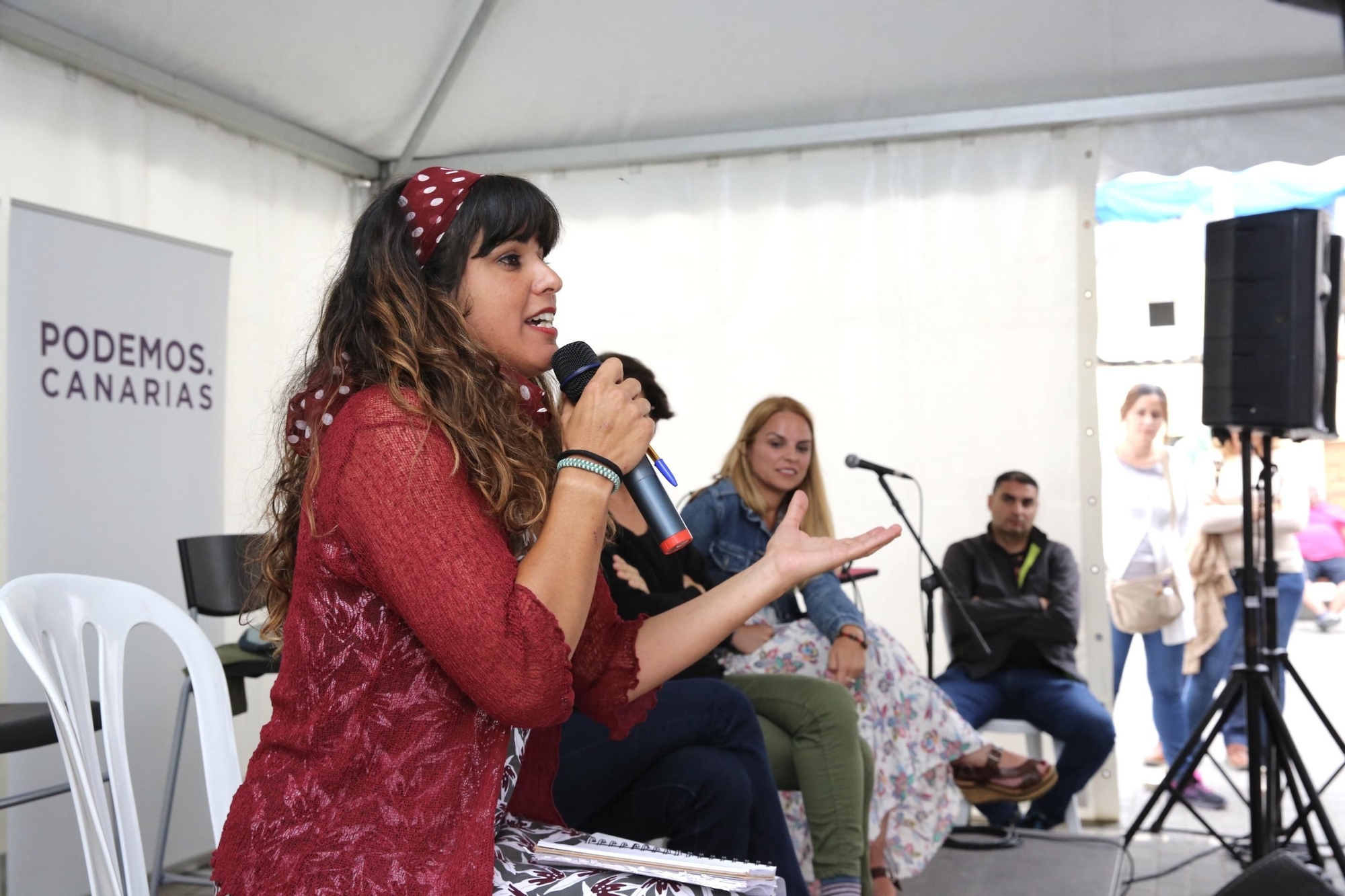 Teresa Rodríguez en Las Palmas de Gran Canaria.