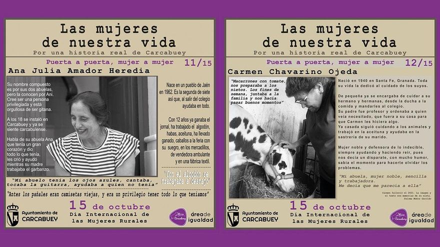 Iniciativa 'Las Mujeres de nuestra vida' del Ayuntamiento de Carcabuey