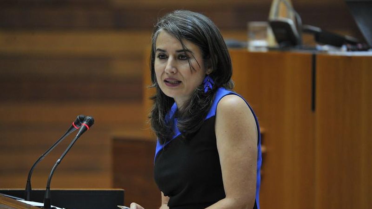 La portavoz de Unidas por Extremadura, Irene de Miguel