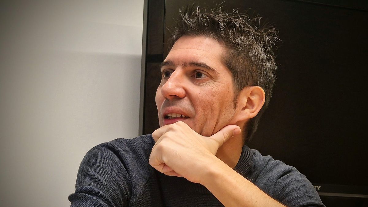 Paco Cerdà, en un momento de la entrevista.
