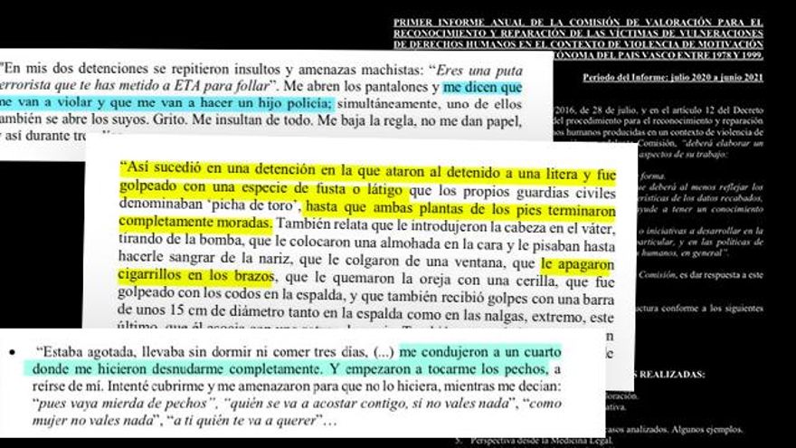 Las torturas a las víctimas de violencia policial en Euskadi: "Le colgaron de la ventana y apagaron cigarrillos en sus brazos"
