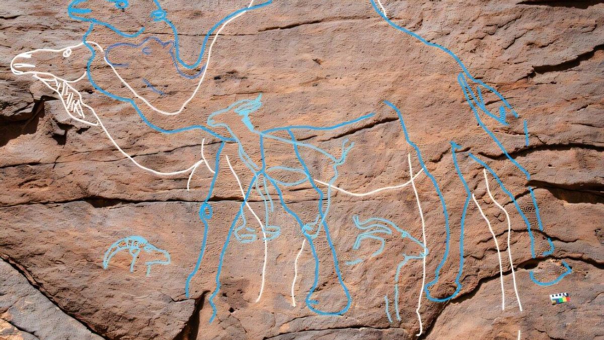 Descubren que el arte rupestre monumental servía para señalar las fuentes de agua hace 12.000 años en Arabia