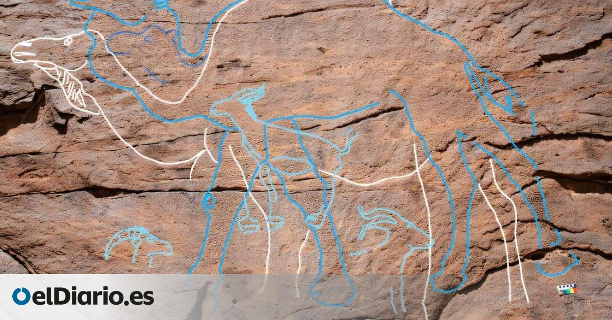 Descubren que el arte rupestre monumental servía para señalar las fuentes de agua hace 12.000 años en Arabia