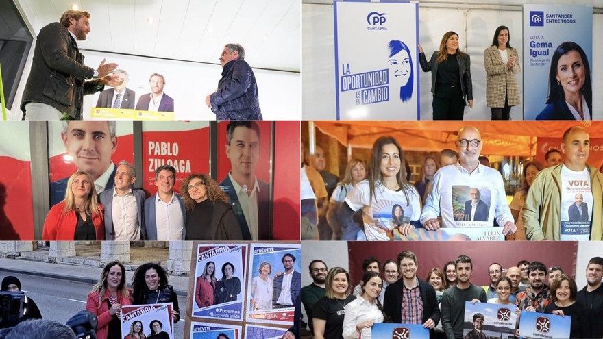 Inicio de la campaña electoral del 28M en Cantabria