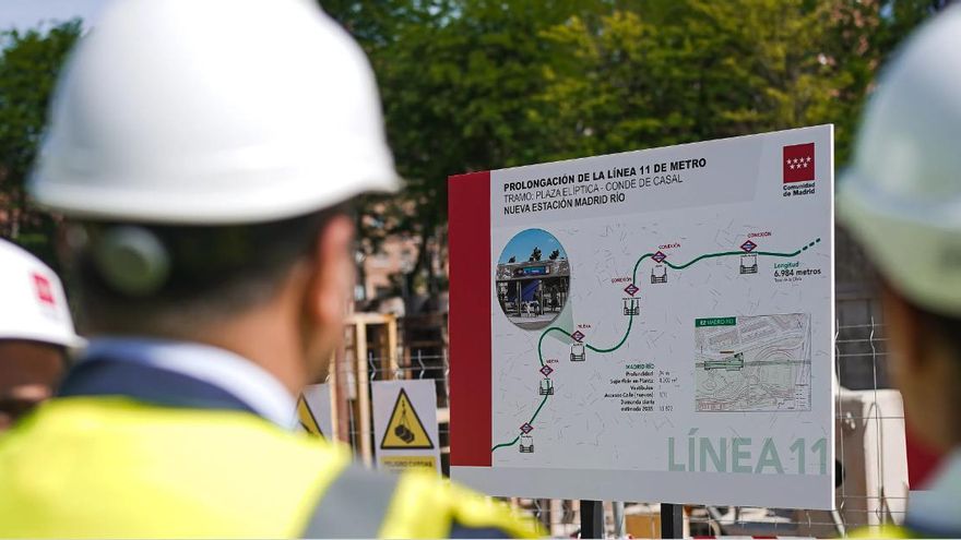 El Gobierno de Ayuso gasta 17,1 millones en el nuevo proyecto para reducir talas en las obras de la línea 11 de Metro
